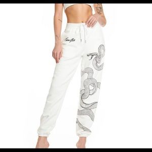 ISO IAMGIA WHITE ASTREA SWEATPANTS